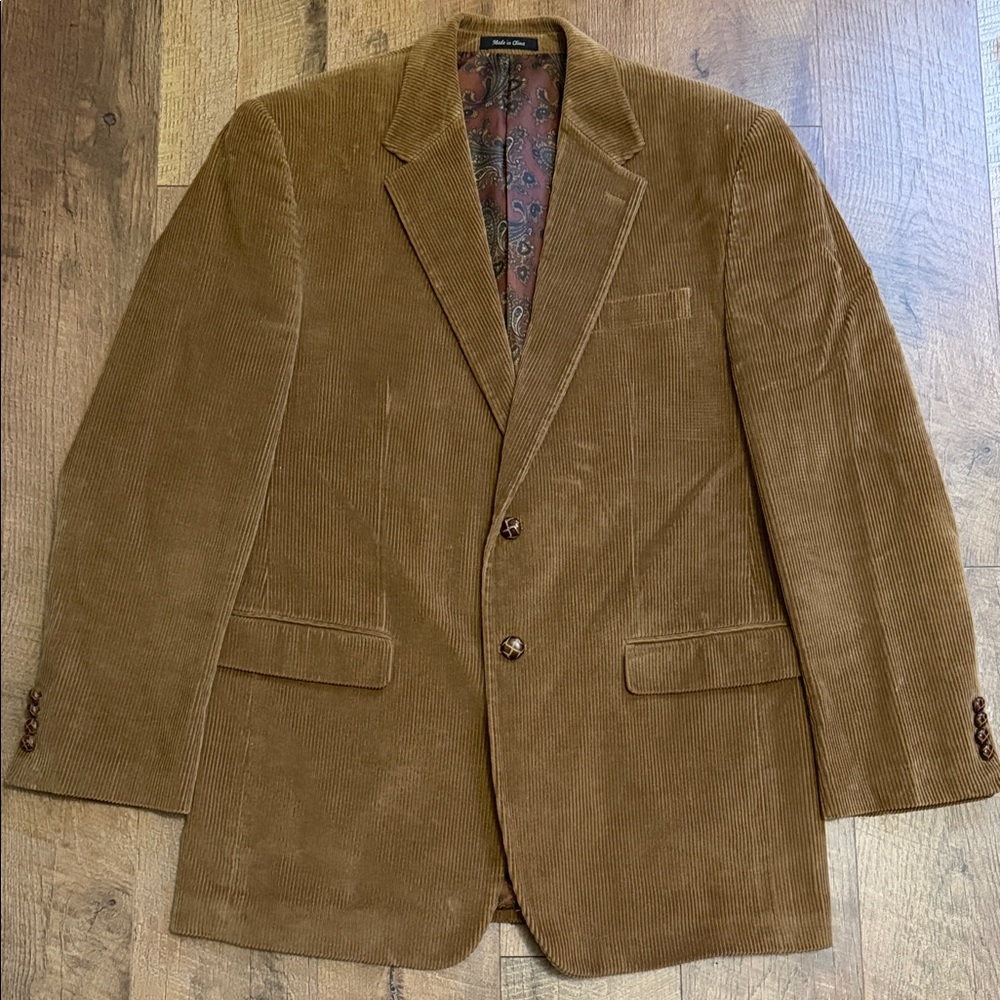 Lauren Ralph Lauren Tan Corduroy Blazer - Picture 1 of 15